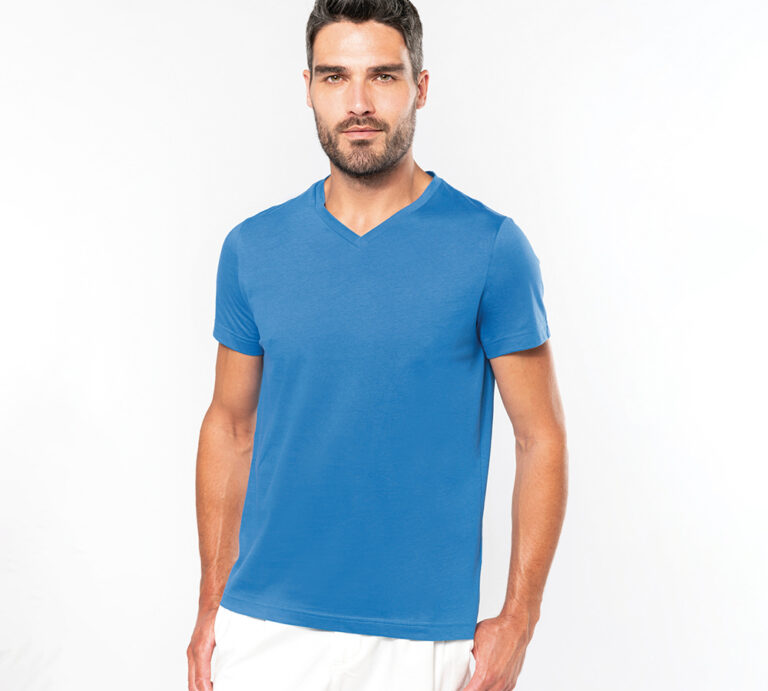 k357 - basic+ heren t-shirt v-hals bedrukken - hoogwaardig v-hals t-shirt bedrukken