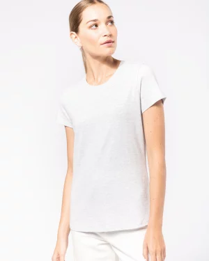 k380 - basic+ dames t-shirt ronde hals bedrukken -