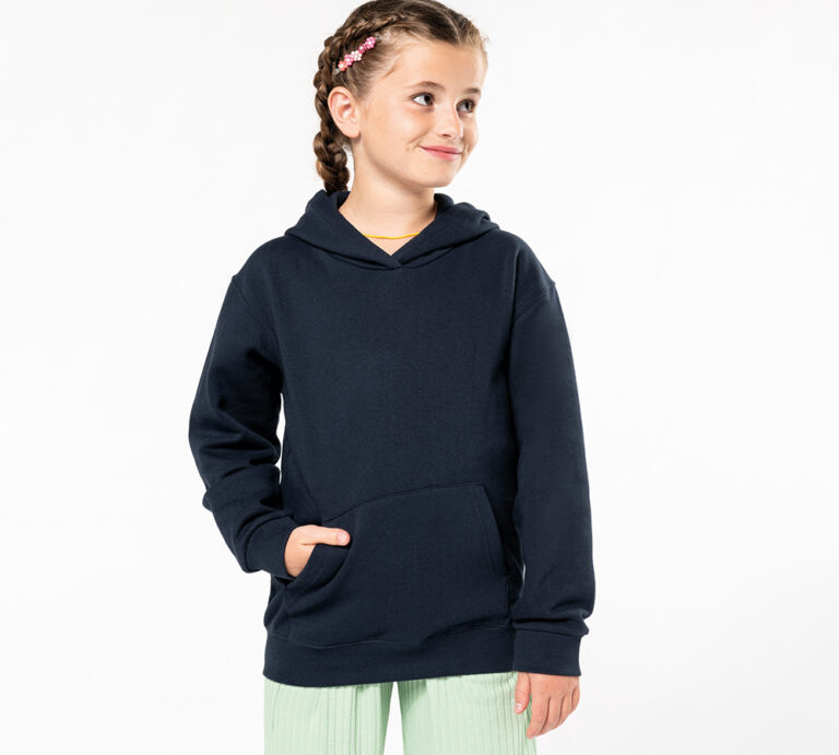 k477 - basic kinder hoodie bedrukken - kinder hoodie ontwerpen en bedrukken