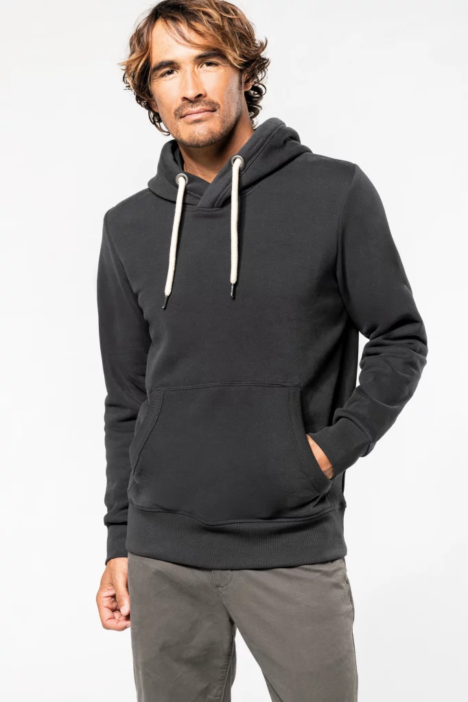 kv2308 - premium vintage hoodie bedrukken - bedrukte polo met lange mouwen