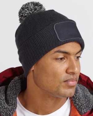 b443 - modieuze snowstar beanie bedrukken -