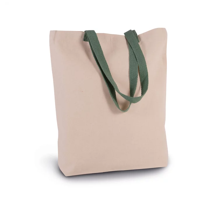 ki0278 - totebag met bodemplooi en contrasterend hengsel ontwerpen en bedrukken -