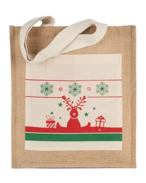 ki0732 - shopper met kerstmotieven ontwerpen en bedrukken - tote bag bedrukken