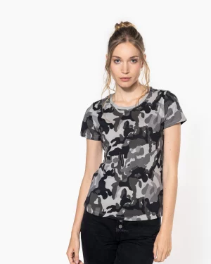 k3031 - dames camouflage t-shirt -