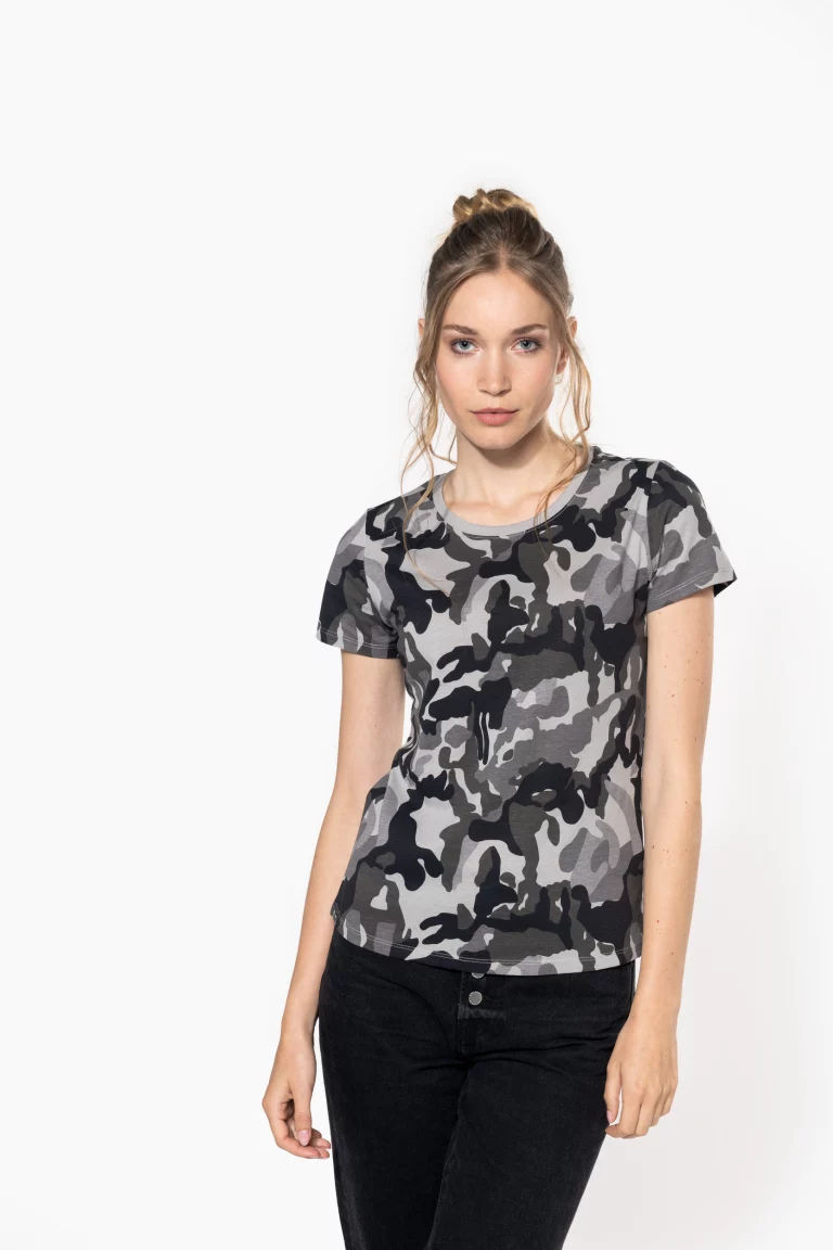 k3031 - dames camouflage t-shirt -