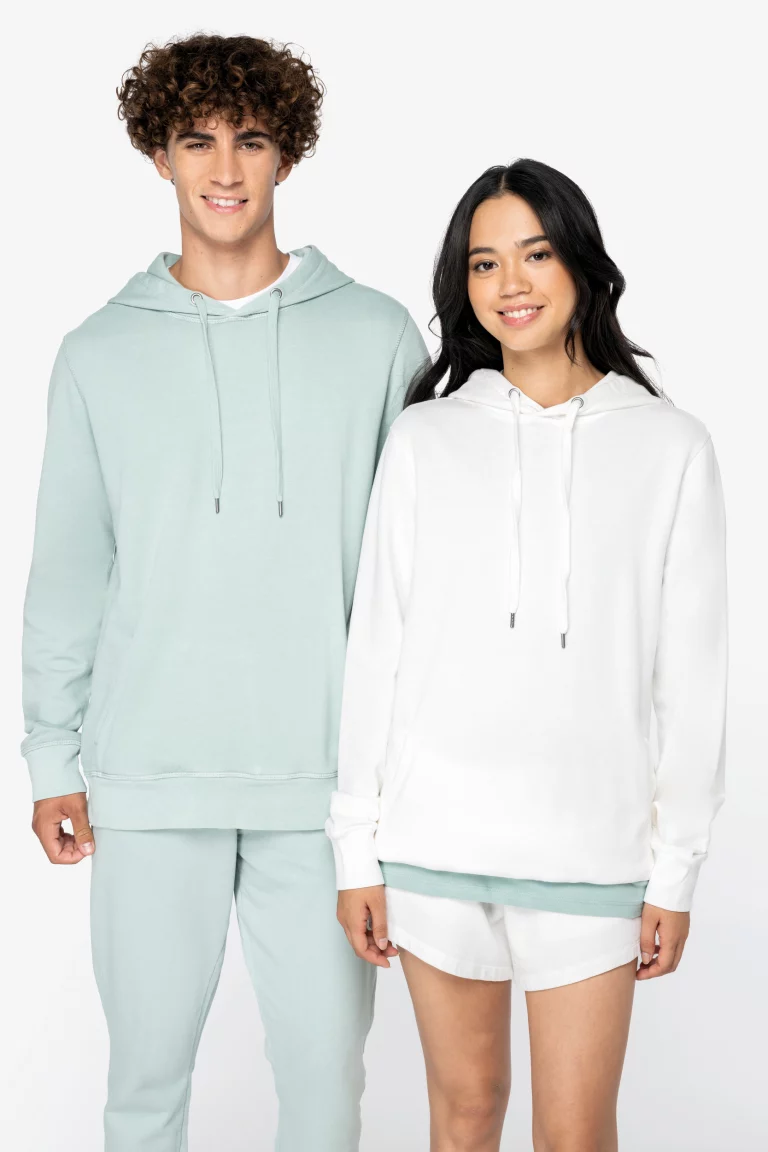 ns416 - unisex biokatoen hoodie french terry -