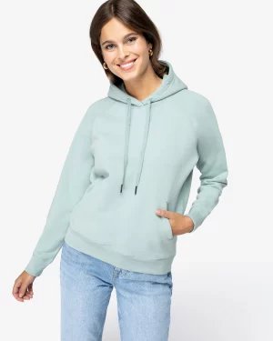 ns422 - dames gerecyclede biokatoen hoodie -