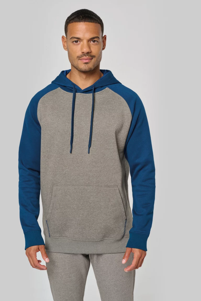 pa369 - unisex sportieve hoodie tweekleurig -