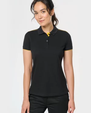 wk271 - workwear damespolo tweekleurig - goedkope bedrukte polo